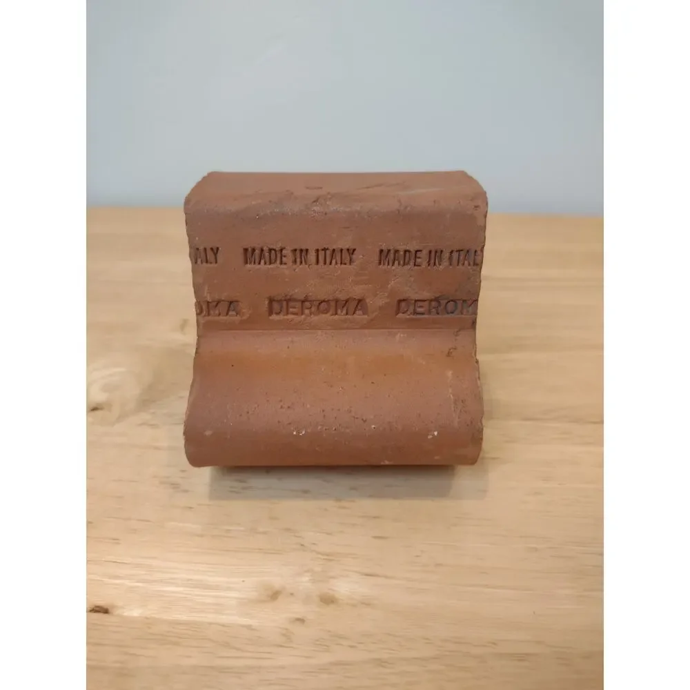 Set of 3 TERRA Cotta Large Pot Feet Clay Risers Deroma from Italy Planter Feet - Picture 6 of 9
